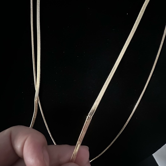 HALOGEN 3-in-1 Draped Snake Chain Necklace - Picture 8 of 8